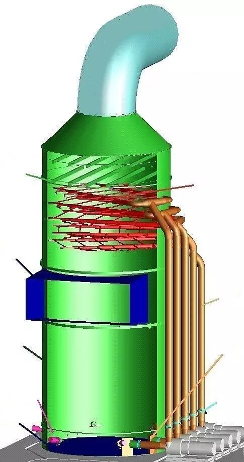 脱硫吸收塔工艺仿真计算系统的图1